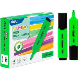 Текстовыделитель 1-5мм "Jumbo" зеленый EU366-GN (1884015) Deli