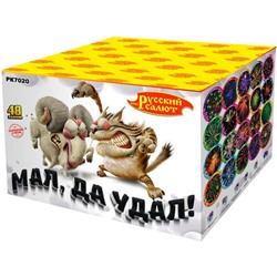 Фейерверк РК7020 Мал, да Удал! (0,6" х 48)