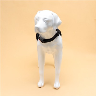 Шлейка К7, размер XL, ОГ 74-92 см, вес 28-47.5 кг, мягкая, светоотражающая, синяя