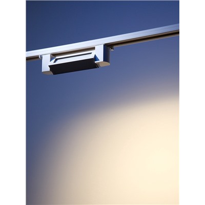 Трековый светильник линейный, поворотный, 10 Вт, 900 Лм, 4000К, IP20, белый, свечение нейтральное белое