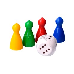 Игра-ходилка с фишками для малышей 2в1. Динозавры+Космос. 42х29,7 см.