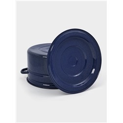 Бак эмалированный, 20 л, d=37.5 см, без декора, синий