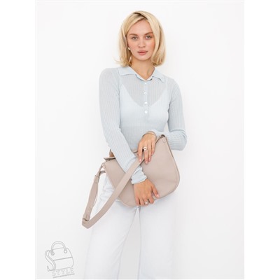 Сумка женская кожаная 1011L apricot Polina&Eiterou