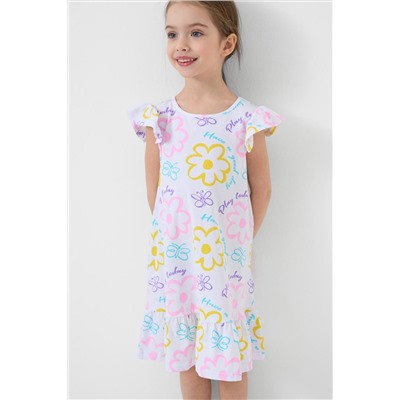 Сорочка ночная трикотажная для девочек PLAYTODAY, 1241080