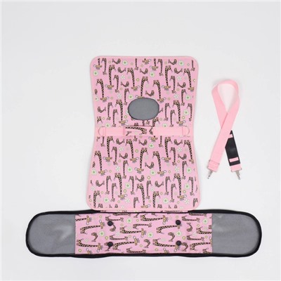 Сумка - переноска «Жирафы», размер M, 40×21×27 см, каркасная