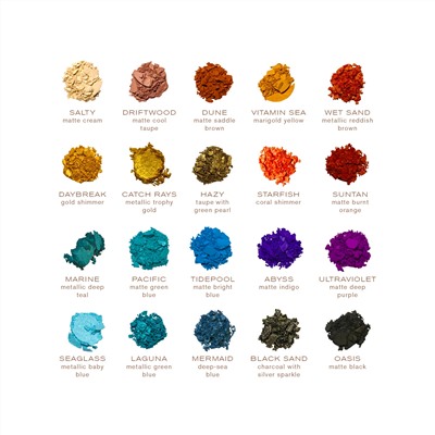 IBY Beauty, Eyeshadow Palette, Ocean Awakening, 0.7 oz (20 g)