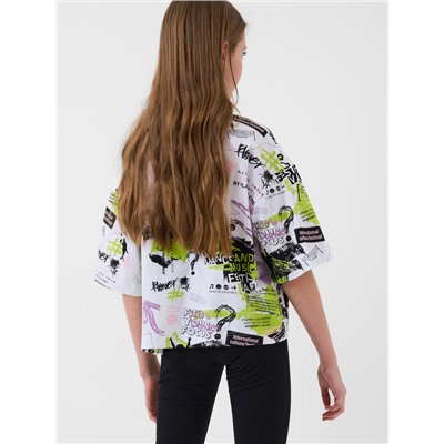 Фуфайка трикотажная для девочек (футболка)