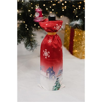 Украшение на бутылку Набор 3 шт Снеговик дед мороз и Олень