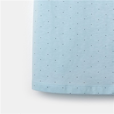 Пижама женская (шорты, топ) KAFTAN «Горошек», размер 48-50, голубая