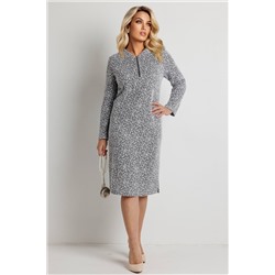 Платье женское  6135/04/Черно-белый