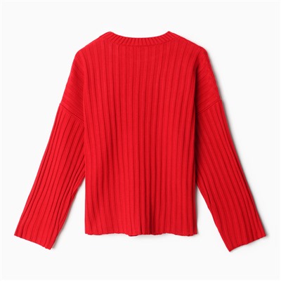 Джемпер женский вязаный MINAKU:Knitwear collection, красный, размер 50-52