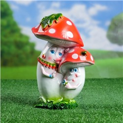 Садовая фигура из гипса «Парочка мухоморов», 20×18×25 см