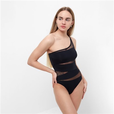 Купальник женский слитный, цвет чёрный, размер 50 (46)