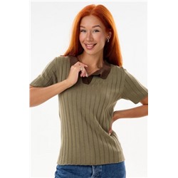 Футболка женская вязаная Поло Х Арт. 10517