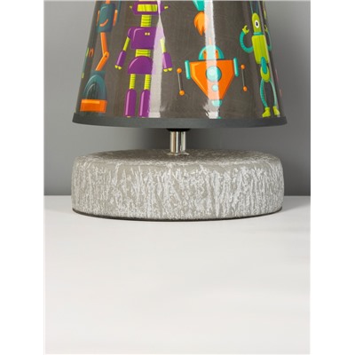 Настольная лампа «Суше» E27 40 Вт серый 20×20×23 см RISALUX