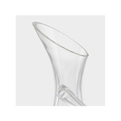 Декантер «Грюнер», 1200 мл, 15.5×10×35 см, с ручкой, стекло, прозрачный