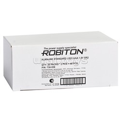 Батарейки алкалиновые ROBITON STANDARD LR03 SR2 (40шт.)