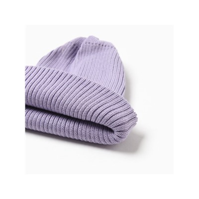 Шапка женская MINAKU, размер 52-56, цвет лаванда