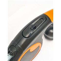 Рулетка - поводок «Косточка», 3 м, с контейнером для пакетов, пластик, чёрная