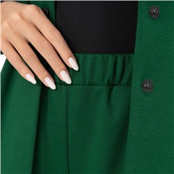 Брючный костюм из трикотажа, Личное превосходство (изумруд, 2 в 1, с поясом)