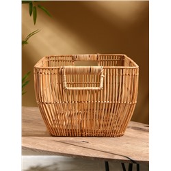 Корзина для белья, 51×38×25 см, ротанг
