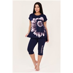 Костюм с бриджами  FASHION flower  397