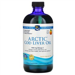 Nordic Naturals, жир печени арктической трески, со вкусом апельсина, 437 мл (16 жидк. унций)