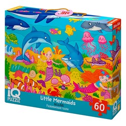 IQ Пазл с развивающей игрой 60 "Русалочки" 4+