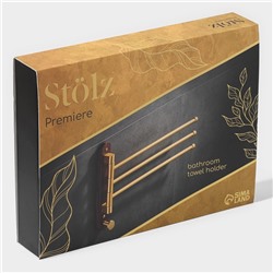 Держатель для полотенец Stölz Hölzern Premiere, ореховое дерево, алюминий, коричневый