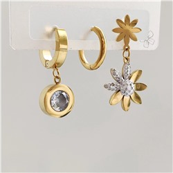 Серьги из стали (3 пары)