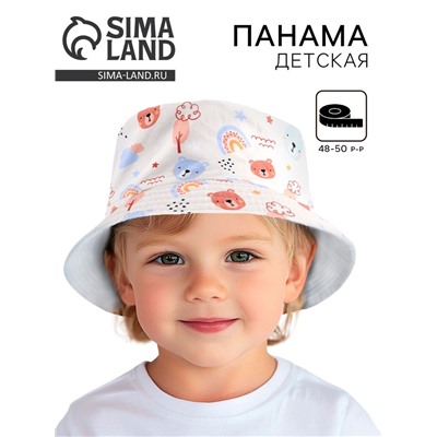 Панама детская «Мишутка» р-р 48-50 см