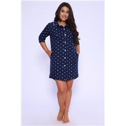 Халат 85026 (Темно-синий)