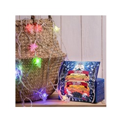 Гирлянда «Нить» 5 м с насадками «Ёлка в крапинку», IP20, прозрачная нить, 20 LED, свечение мульти (RG/RB), мигание, 220 В