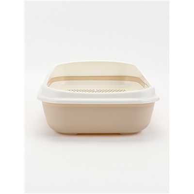 Лоток туалет для кошек малый (с бортиком и сеткой на высоких ножках) ALTA 42×31×14.5