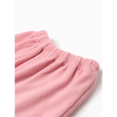 Брюки флисовые детские MINAKU: Fleece Soft, розовые, рост 98 см