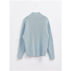 Джемпер женский CONTE LDK220 Джемпер объемного силуэта с воротником-стойкой