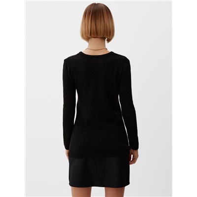 Джемпер женский MINAKU: Knitwear collection, чёрный, размер 48