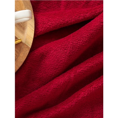 Плед «Этель», 180×200 см, корал-флис, бордовый