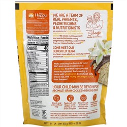 Happy Family Organics, Happy Tot, супер-полезные многозерновые буквы, органическая ваниль, овес, льняное семя, 4,4 унц. (125 г)
