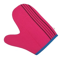 Bath Towel Мочалка-рукавица для душа с пилинг-эффектом, уплотненная, малиновый 28192