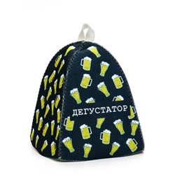 Шапка для бани и сауны «Дегустатор», полиэфир, шерсть