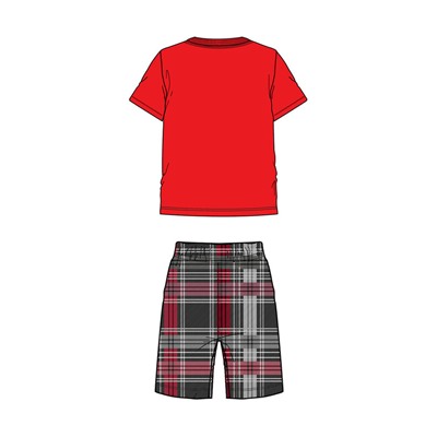 Комплект для мужчин: фуфайка (футболка) трикотажная, шорты текстильные