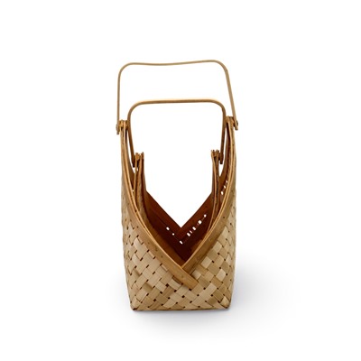 Корзина плетёная для хранения Lon, с ручкой, ива, цвет натуральный, набор 2 шт.