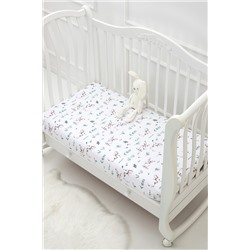 КПБ с простыней на резинке бязь арт. КПБ-ПР/зайка