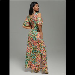 Платье Ялта (Леопард салатовый)