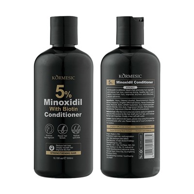 Бальзам-кондиционер против выпадения волос Миноксидин 5% + Биотин Kormesic, 300 мл.