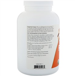 Now Foods, Сертифицированный органический продукт, Fiber-3, порошок, 454 г (16 унций)