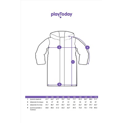 Пальто PLAYTODAY, 1047506