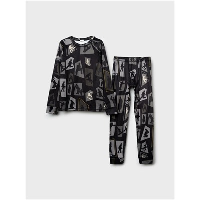 Термокомплект трикот. для мальчиков: фуфайка (футболка) с длин. рук, брюки