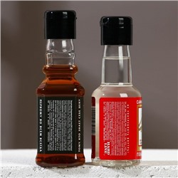 Подарочный набор косметики «Крутой мужик», гель для душа во флаконе виски 100 мл и гель для душа во флаконе водки 90 мл, HARD LINE